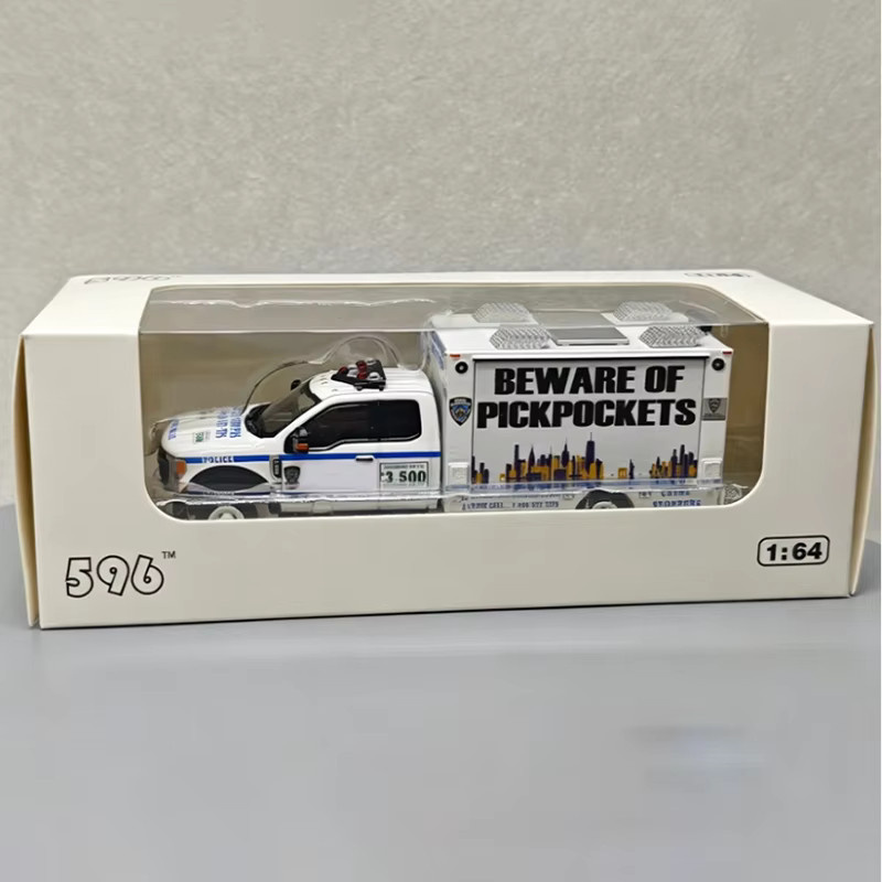 WELLY F550 Super Duty Polizeifahrzeug, Modell, 1:64, Metall - Bild 4