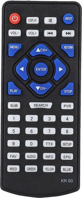 Ersatz-Digitalfernbedienung Leadstar KR-62 Controller in Schwarz - Bild 1