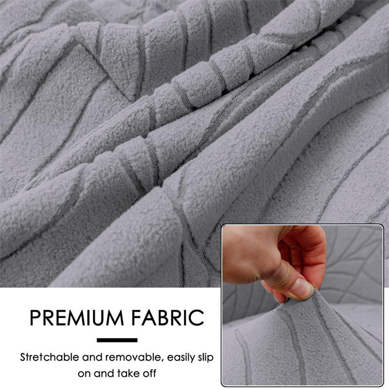 Yiran Furniture Jacquard Clubsesselbezug aus elastischem Stretch-Spandex in Grau - Bild 3