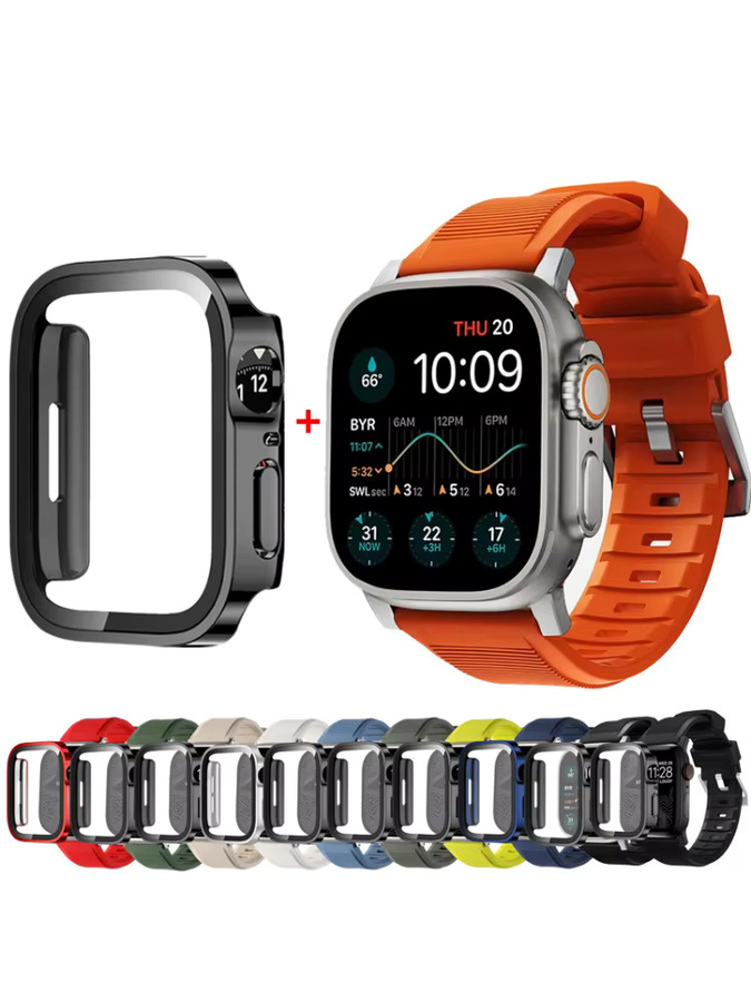 Hiyii Uhrenarmband Fluorkautschuk, Apple Watch Ultra 2, 49 mm - Bild 2