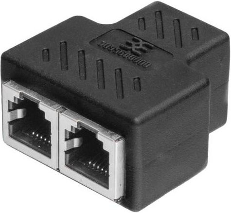 Weidmüller Durchführungssteckverbinder RJ12 IE-AD-3RJ12-1:1 in Schwarz - Bild 1