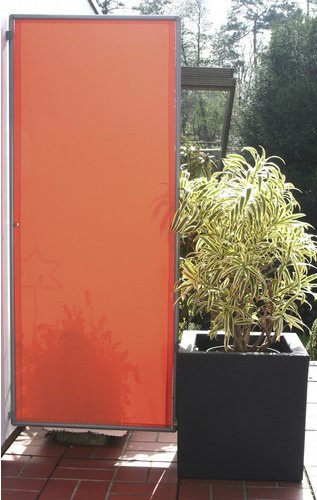 Floracord Paravent Wind- und Sichtschutz aus Polyester und Aluminium in Terracotta, B: 70 cm, H: 170 cm - Bild 2