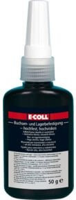 E-COLL Buchsen- und Lagerkleber hochfest und hochviskos, 50 g, Schwarz - Bild 1
