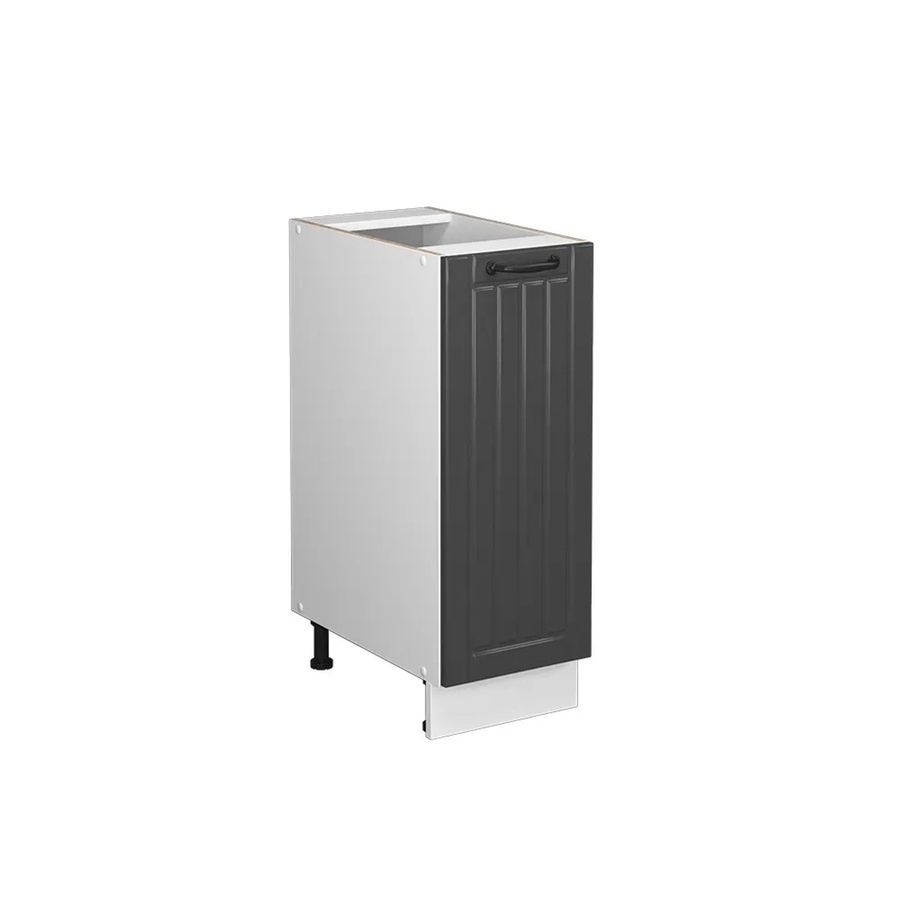 Vicco Apothekerunterschrank Fame-Line Küchenschrank im Landhausstil, Weiß/Dunkelgrau, Breite: 30 cm - Bild 3