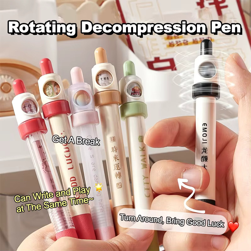 Dekompression-Rotationsstift mit Doppelperlen-Design in Schwarz - Bild 2