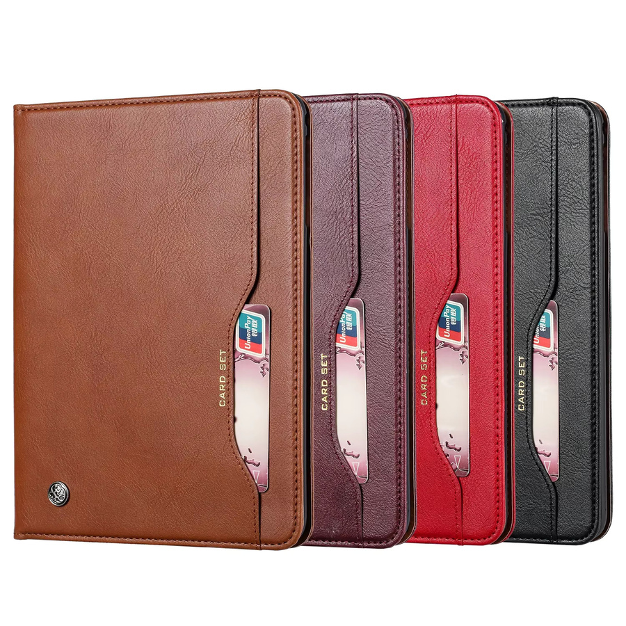 Luxuriöse Business Flip Leder Tablet Hülle für Apple iPad Mini 7 2024, Mini 6, 5, 4, 3, 1 Generation in Braun - Bild 2