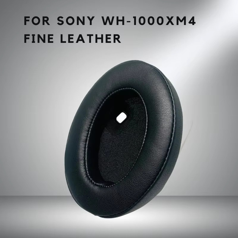 Sony Ersatz-Ohrpolster aus weichem Proteinleder für Over-Ear-Kopfhörer WH-1000XM3 WH-1000XM4 WH-1000XM5 in Schwarz - Bild 2