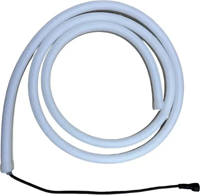 Karibu LED-Farblichtschlauch für Sauna in Weiß, RGB Multicolour, 200 cm Länge, erweiterbar - Bild 1