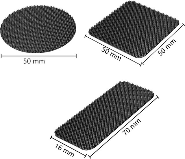 Selbstklebendes Klettband in Schwarz für Armaturenbrett und DIY-Projekte - Bild 1