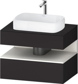 Duravit Waschtischunterschrank Qatego in Weiß, Wandhängend mit Schubladen, B/T/H: 80 x 55 x 60 cm - Bild 1