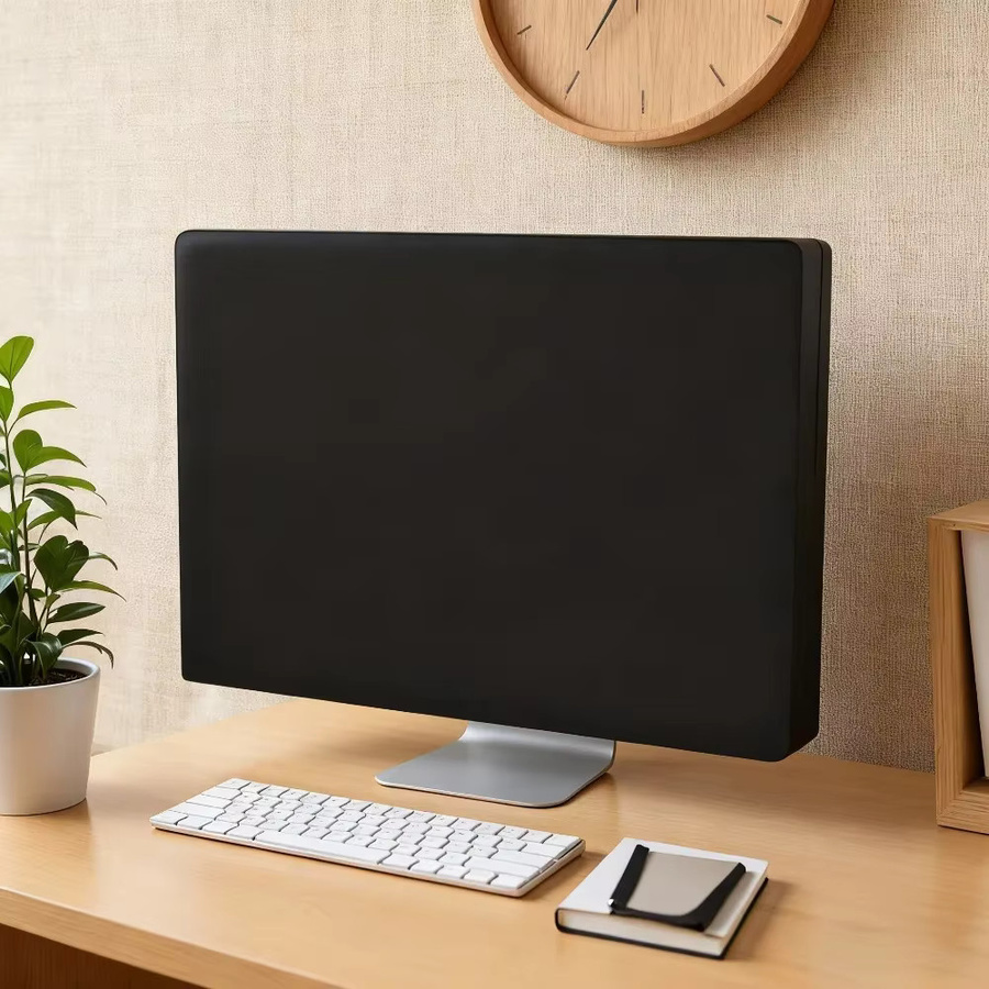 Wasserabweisende All-in-One-PC-Abdeckung als Staubschutz für Desktop-Monitore in Schwarz - Bild 1