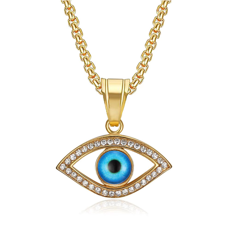 MAGIC ZONE Halskette, Edelstahl, Gold, Zirkonia, Unisex - Bild 1