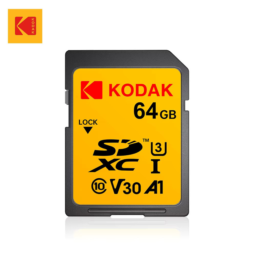 Kodak V30 SDXC Speicherkarte 256 GB UHS-I U3 High Speed in Gelb - Bild 1