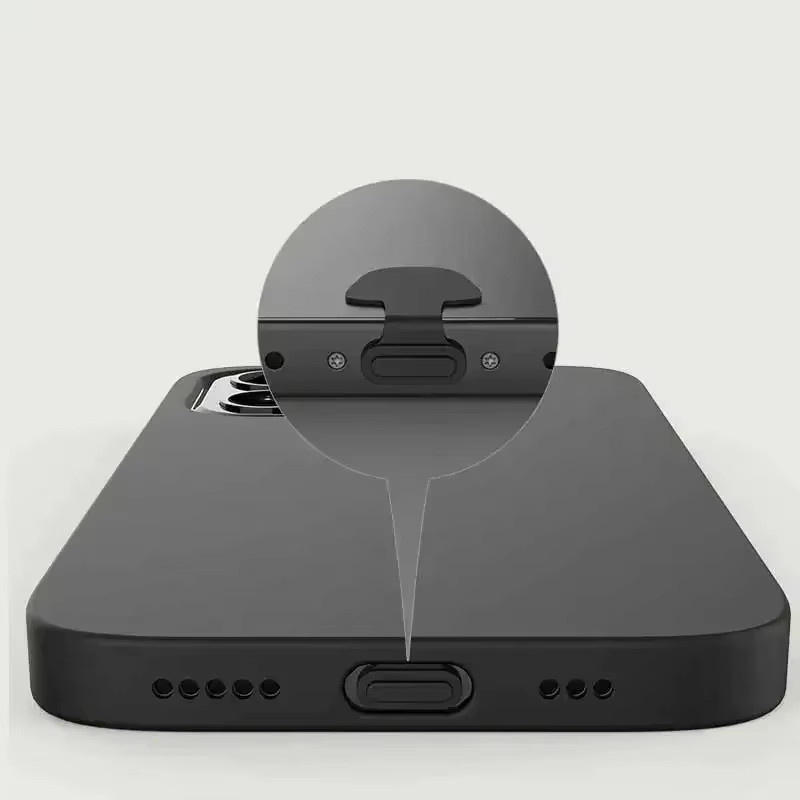 Silikon USB-C Staubschutzkappen in Weiß für Samsung, iPhone 15 und Xiaomi als Ladeanschlussabdeckung - Bild 6