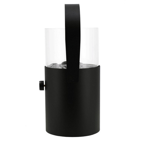 COSI Gaslampe aus Metall in Schwarz, Höhe: 30 cm - Bild 3