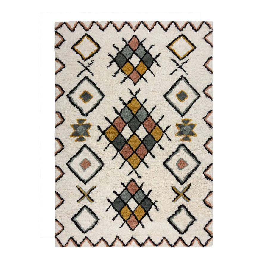 Flair Rugs Hochflorteppich Midar Shaggy in Mehrfarbig mit geometrischem Boho-Design, B/T: 160 x 230 cm - Bild 2