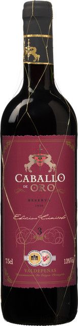 Caballo de Oro Reserva Rotwein, Tempranillo, Valdepeñas, Spanien, 13,0 %, 0,75 l - Bild 1