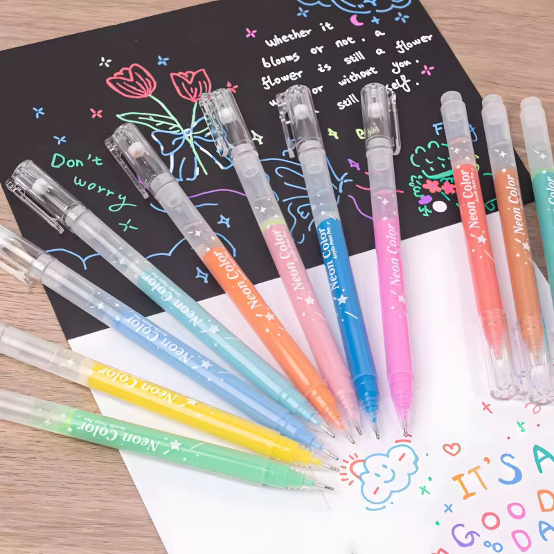 Kolorowys Acryl-Gelstifte in Multicolour mit 1,0 mm feiner Spitze für Journaling und Kunstbedarf - Bild 2
