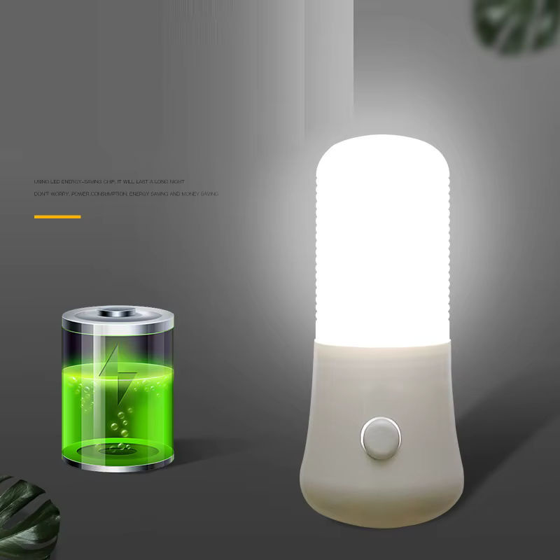 Feimefeiyou LED Nachtlicht mit Push-Button Schalter in Weiß für Schlafzimmer, Kinderzimmer und Wohnräume - Bild 3
