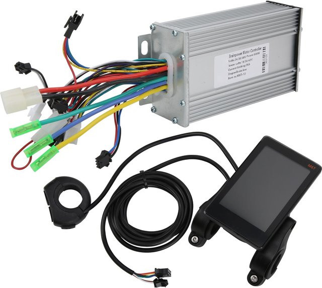 Igeteck M6T Bürstenloser Motorcontroller mit LCD-Display für Elektrofahrräder, 36V/48V 500W, Silber - Bild 1
