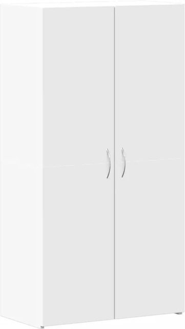 vidaXL Aktenschrank Weiß aus Holzwerkstoff mit Schwenktüren B: 60 cm, T: 32 cm, H: 115 cm - Bild 1
