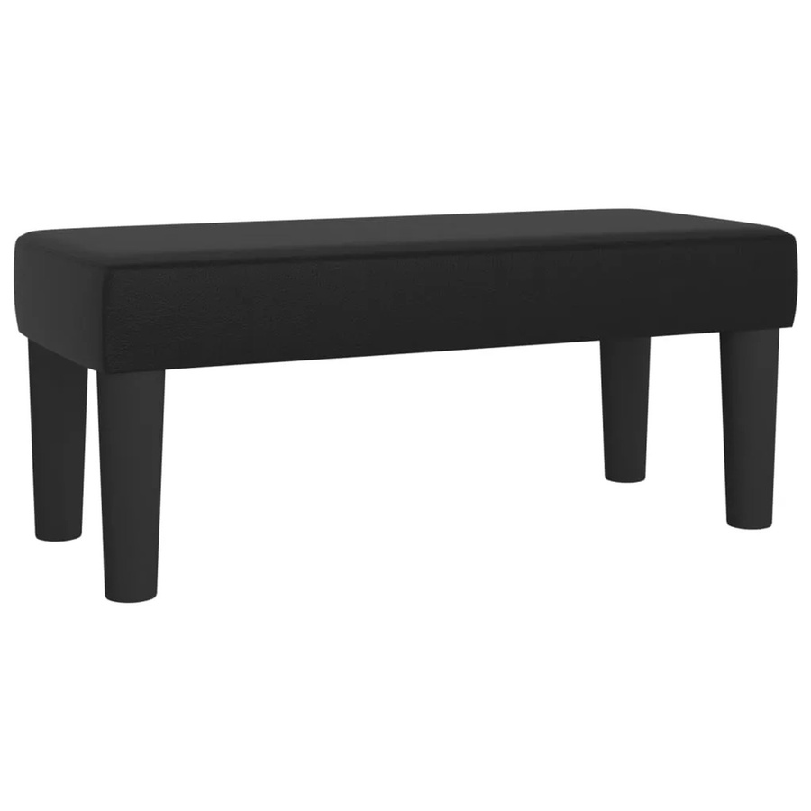 vidaXL Sitzbank in Schwarz aus Kunstleder, modern, B/T/H: 70 x 30 x 30 cm - Bild 2
