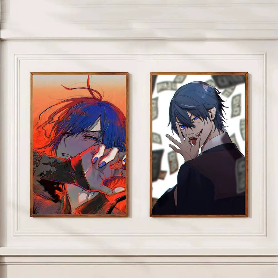 KAITO Poster-Aufkleber Wandkunst Abstrakt Modern Mehrfarbig Wasserfest - Bild 4
