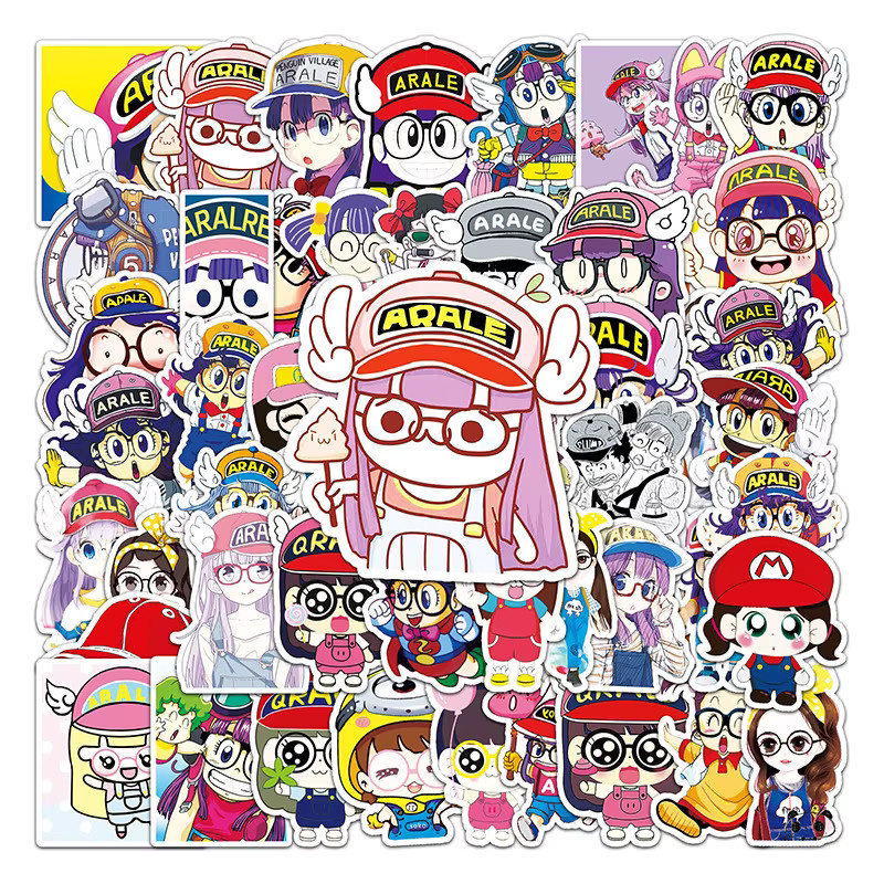 Bandai Anime Cartoon Arale Japanischer Comic Graffiti Aufkleber, 50 Stück - Bild 3