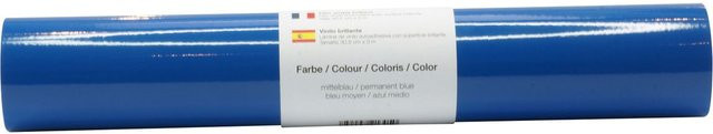 Selbstklebende Vinyl Folie von POLI-TAPE in Mittelblau Glänzend - Bild 1