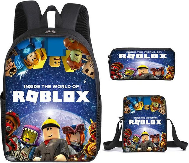 Roblox Schultaschen-Set für Mädchen bestehend aus Rucksack und Federmäppchen in Multicolour - Bild 1