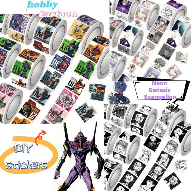 Bandai Anime Aufkleber EVA Ayanami Rei Neon Genesis Evangelion für iPad und Gepäck - Bild 1