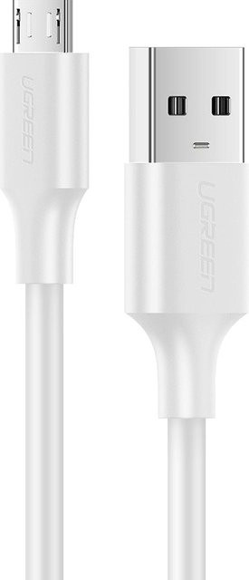 UGREEN USB-A auf microUSB Daten- und Ladekabel, 18W, 1,5m, Weiß - Bild 1