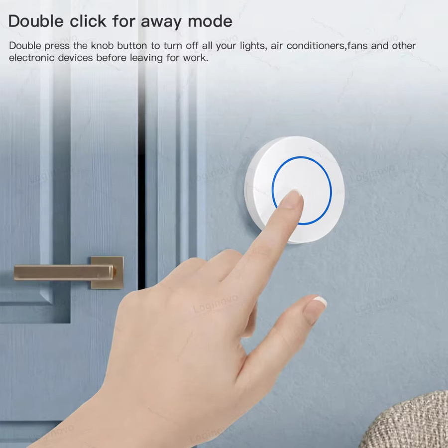 Coolo ZigBee Szenenschalter White – Kabelloser Touch-Controller für App-Steuerung mit Ewelink und Z2M, batteriebetrieben - Bild 4