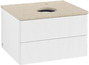 Villeroy & Boch Waschtischunterschrank Antao mit Frontstruktur in Weiß, B/T/H: 60 x 36 x 50 cm - Bild 1