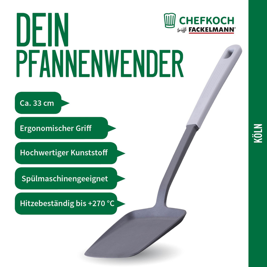 Fackelmann Pfannenwender Köln in Grau, Länge: 33 cm - Bild 3