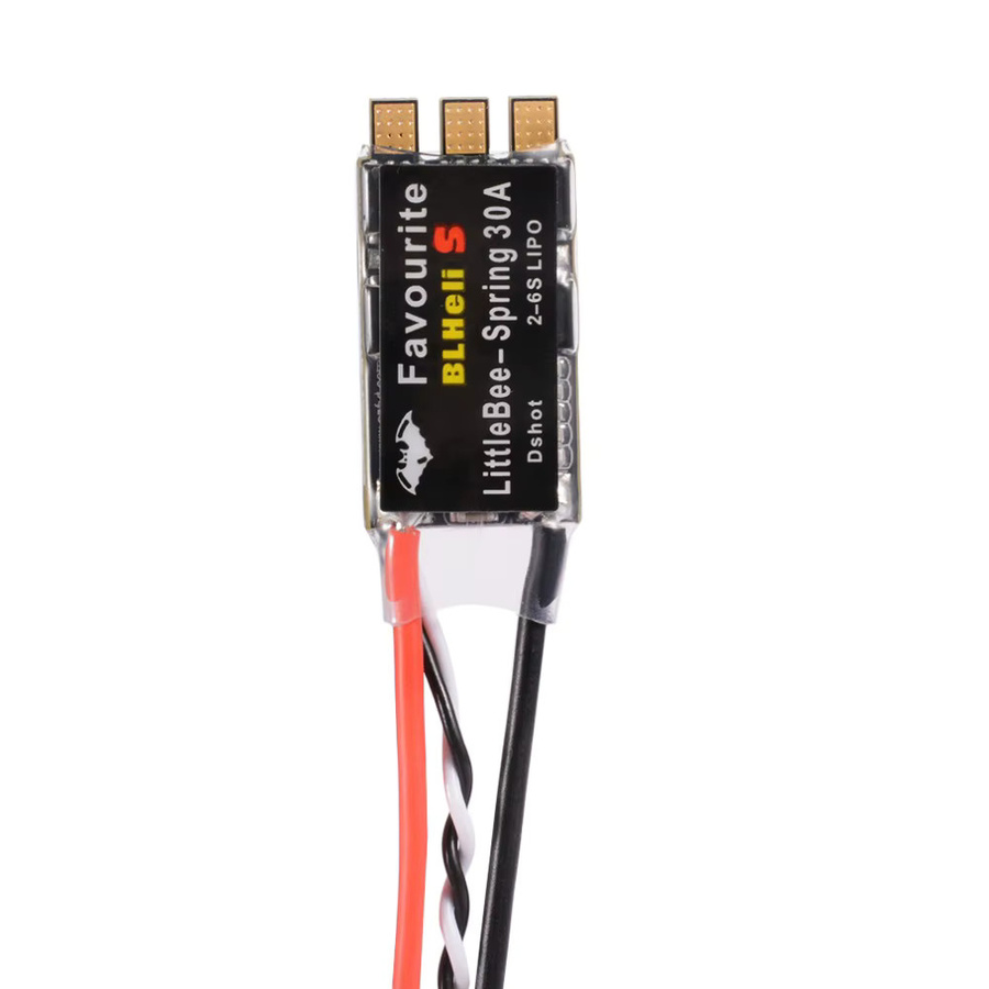 FVT LITTLEBEE BLHeli_S ESC Spring 20A 2-4s / 30A 2-6s für RC FPV Racing Drone, Schwarz - Bild 2