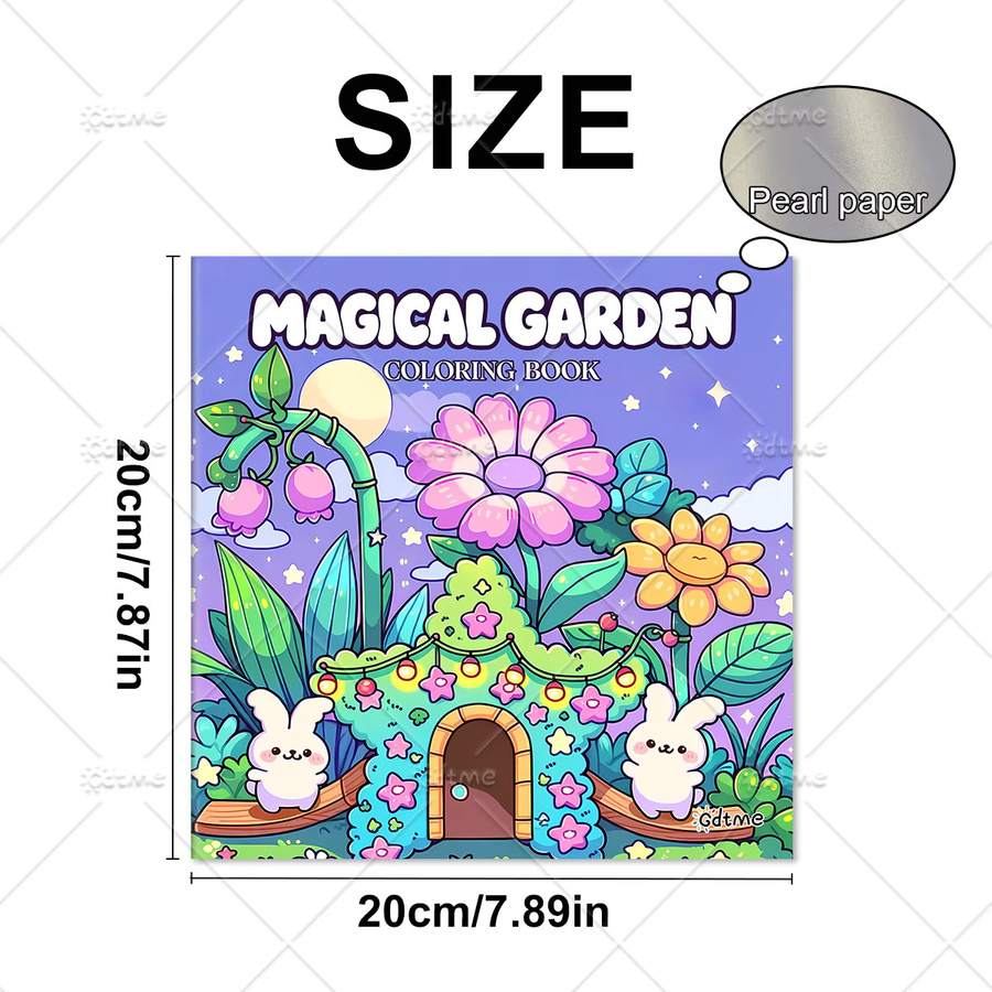 MAGICAL GARDEN Malbuch für Erwachsene, 24 Seiten - Bild 3