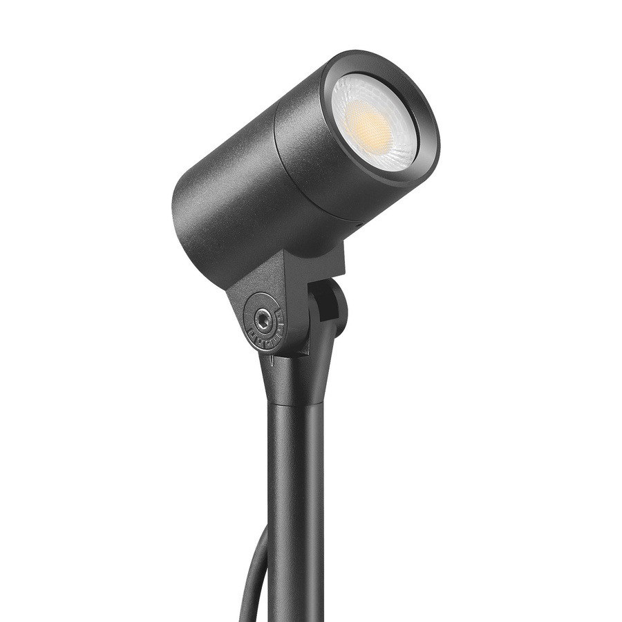 Luxvenum SIGNATURE OUT LED Gartenstrahler 24V in Schwarz Matt mit Spieß, IP65, dimmbar, Höhe: 73 cm - Bild 1