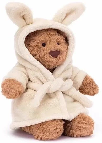 Fashnics Bär Bademantel Plüschtier Rucksack Anhänger, 3-6 Jahre - Bild 1
