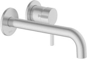 Keuco Fertigmontageset Plan blue in Alu/Finish, Rund, Durchmesser: 225 mm, UP-Einbau, Wasserersparnis, Silber/Blau - Bild 1