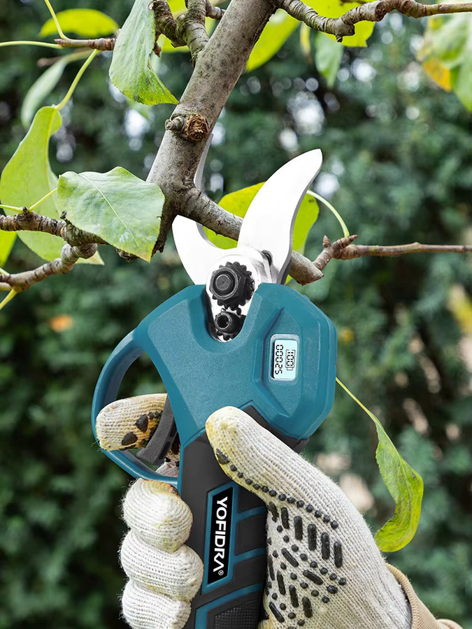 Yofidra Bürstenlose elektrische Astschere mit 30mm Schneidkapazität in Blau für Makita 21V Akku - Bild 6