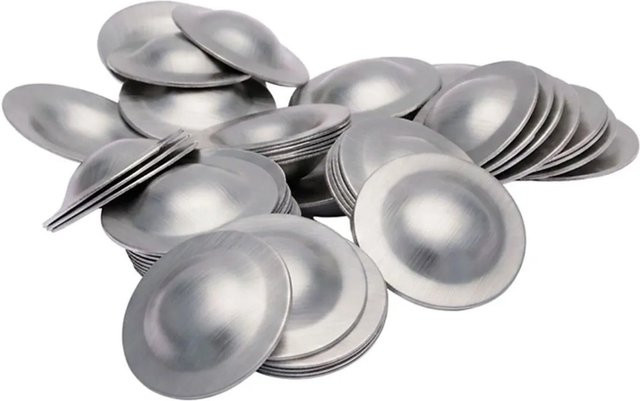 Kantfuchs24 Hauerbuckel aus Aluminium in Natur/Silber/Beige, 50 Stück - Bild 1