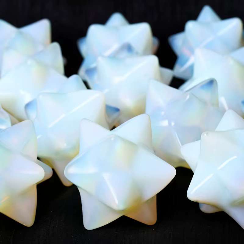 Opal-Kristallstern Merkaba aus Quarzkristall von CrystalHola in Multicolour - Bild 2
