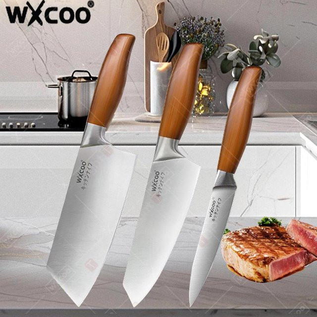 WXCOO Santoku Küchenmesser aus Edelstahl in Silber - Bild 1