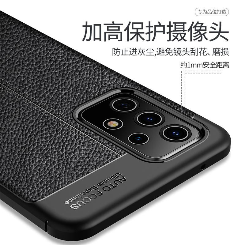Stoßfeste Handyhülle für Samsung Galaxy A52 aus Leder in Schwarz - Bild 3