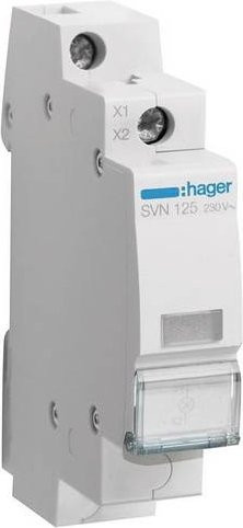 Hager LED-Leuchtmelder SVN125 transparent 230V - Bild 1