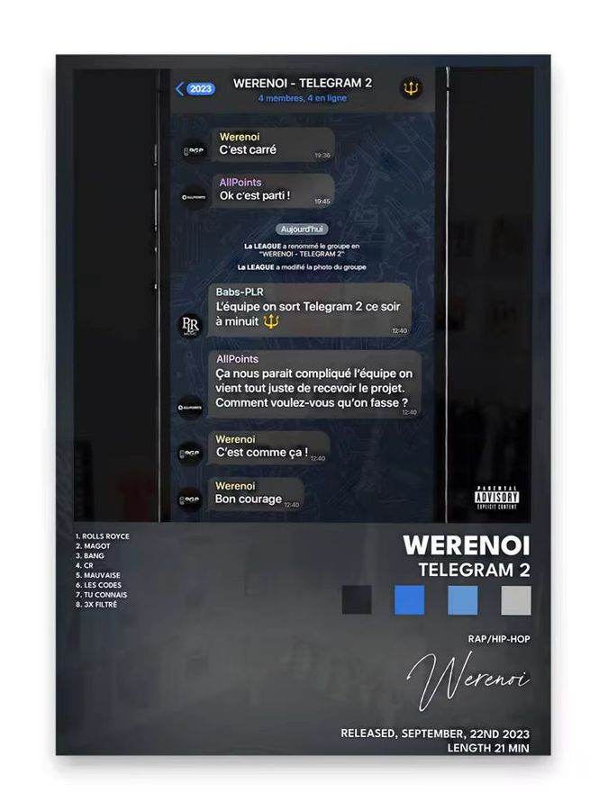 Werenoi P-Pyramid Poster HD Art Sticky Wall Dekoration in Schwarz - Bild 5