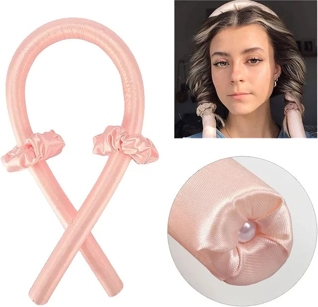 Hairwear Seiden Lockenwickler Stirnband, Heatless Curling Rod, Unisex - Bild 1