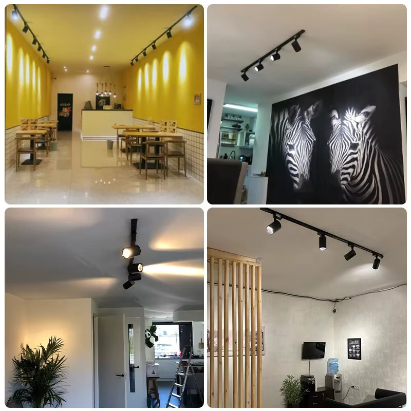 LANGYUE LED-Schienenlicht-Set in Schwarz mit austauschbaren Leuchtmitteln und 3 Farbtemperaturen für professionelle Schienenbeleuchtung - Bild 5