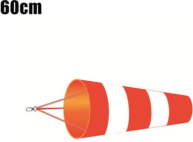 Windsack Oxford Rip-Stop Socke von ihome445 in Rot, Weiß oder Orange, wasserdicht, Höhe: 60 cm - Bild 1